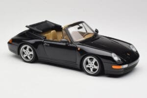 Porsche 911 993 Cabriolet Preto UT Models 1:18 27806-U1 Metal - imagem 6 de 8