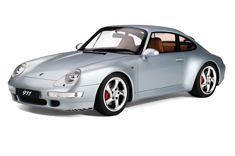 Porsche 911 993 Carrera 4S Prateado GT Spirit 1:8 GTS801901 Resina