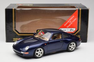 Porsche 911 993 Carrera Cup Azul Braccio & Gotz 1993 Bburago 1:18 3060-M1 Metal - imagem 8 de 8