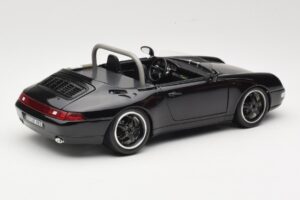 Porsche 911 993 Carrera Cabriolet Preto Bburago 1:18 3090-M1 Metal - imagem 3 de 8