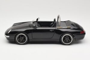 Porsche 911 993 Carrera Cabriolet Preto Bburago 1:18 3090-M1 Metal - imagem 4 de 8