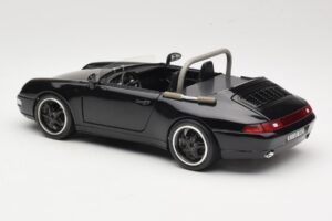 Porsche 911 993 Carrera Cabriolet Preto Bburago 1:18 3090-M1 Metal - imagem 7 de 8