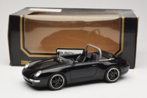 Porsche 911 993 Carrera Cabriolet Preto Bburago 1:18 3090-M1 Metal - imagem 8 de 8