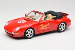 Porsche 911 993 Carrera Cabriolet Vermelho Bburago 1:18 3090 Metal