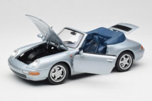 Porsche 911 993 Carrera Cabriolet Prata Maisto 1:18 100299-M1 Metal - imagem 2 de 8