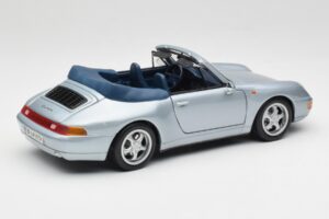 Porsche 911 993 Carrera Cabriolet Prata Maisto 1:18 100299-M1 Metal - imagem 3 de 8