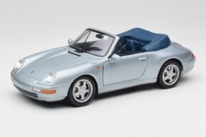 Porsche 911 993 Carrera Cabriolet Prata Maisto 1:18 100299-M1 Metal