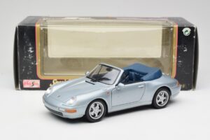 Porsche 911 993 Carrera Cabriolet Prata Maisto 1:18 100299-M1 Metal - imagem 8 de 8