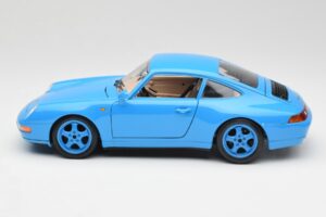 Porsche 911 993 Carrera Azul Bburago 1:18 3060 Metal - imagem 4 de 8