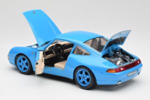 Porsche 911 993 Carrera Azul Bburago 1:18 3060 Metal - imagem 5 de 8