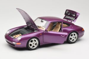 Porsche 911 993 Carrera Roxo Bburago 1:18 3060-M2 Metal - imagem 2 de 8