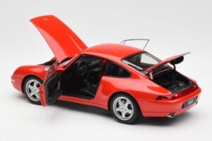 Porsche 911 993 Carrera Vermelho AUTOart 1:18 78132 Metal - imagem 5 de 8
