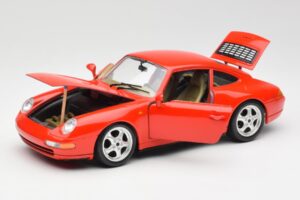 Porsche 911 993 Carrera Vermelho Bburago 1:18 3050 Metal - imagem 2 de 8