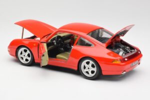 Porsche 911 993 Carrera Vermelho Bburago 1:18 3050 Metal - imagem 5 de 8