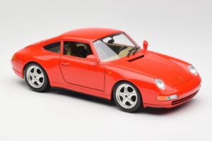 Porsche 911 993 Carrera Vermelho Bburago 1:18 3050 Metal - imagem 6 de 8