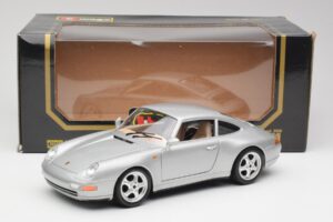 Porsche 911 993 Carrera Prata Bburago 1:18 3050-M1 Metal - imagem 2 de 8