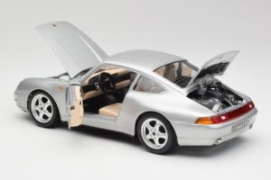 Porsche 911 993 Carrera Prata Bburago 1:18 3050-M1 Metal - imagem 7 de 8