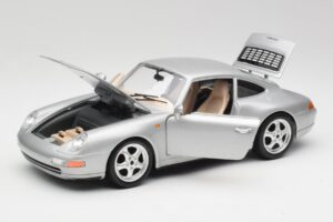 Porsche 911 993 Carrera Prata Bburago 1:18 3050-M1 Metal - imagem 8 de 8
