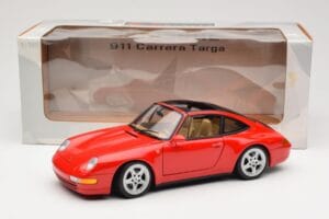Porsche 911 993 Carrera Targa Vermelho UT Models 1:18 27821 Metal - imagem 8 de 8