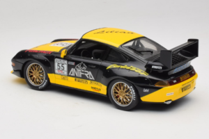 Porsche 911 993 GT2 #55 Preto & Amarelo Anson 1:18 30325-W Metal - imagem 6 de 6