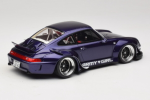 Porsche 911 993 RWB Army Girl Roxo GT Spirit 1:18 GT562 Resina - imagem 2 de 6