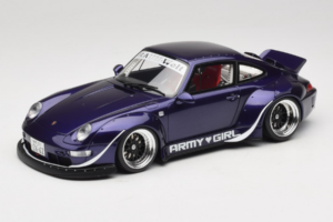 Porsche 911 993 RWB Army Girl Roxo GT Spirit 1:18 GT562 Resina