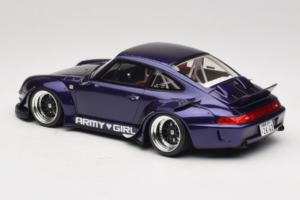 Porsche 911 993 RWB Army Girl Roxo GT Spirit 1:18 GT562 Resina - imagem 5 de 6
