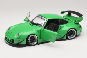 Porsche 911 993 RWB Verde Gun Grey Wheels AUTOart 1:18 78151 Compósito - imagem 2 de 8