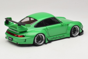 Porsche 911 993 RWB Verde Gun Grey Wheels AUTOart 1:18 78151 Compósito - imagem 3 de 8