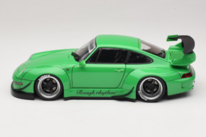 Porsche 911 993 RWB Verde Gun Grey Wheels AUTOart 1:18 78151 Compósito - imagem 4 de 8