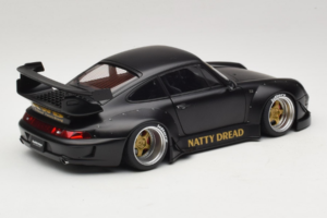 Porsche 911 993 RWB Matt Black With Gold Wheels AUTOart 1:18 78154 Compósito - imagem 3 de 8
