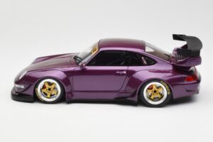 Porsche 911 993 RWB Roxo GT Spirit 1:18 GT727 Resina - imagem 3 de 6