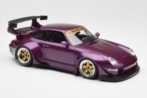 Porsche 911 993 RWB Roxo GT Spirit 1:18 GT727 Resina - imagem 4 de 6