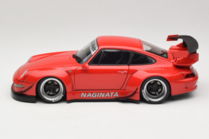 Porsche 911 993 RWB Vermelho Gun Grey Wheels AUTOart 1:18 78153 Compósito - imagem 4 de 8