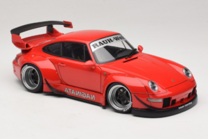Porsche 911 993 RWB Vermelho Gun Grey Wheels AUTOart 1:18 78153 Compósito - imagem 6 de 8