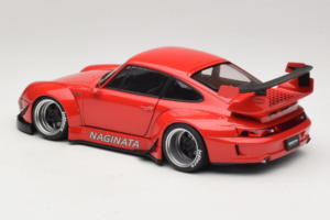 Porsche 911 993 RWB Vermelho Gun Grey Wheels AUTOart 1:18 78153 Compósito - imagem 7 de 8