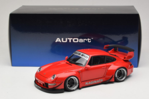Porsche 911 993 RWB Vermelho Gun Grey Wheels AUTOart 1:18 78153 Compósito - imagem 8 de 8