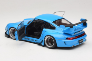 Porsche 911 993 RWB Azul Céu Gun Grey Wheels AUTOart 1:18 78152 Compósito - imagem 5 de 8