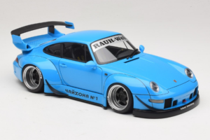 Porsche 911 993 RWB Azul Céu Gun Grey Wheels AUTOart 1:18 78152 Compósito - imagem 6 de 8