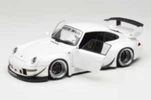 Porsche 911 993 RWB Branco Gun Grey Wheels AUTOart 1:18 78150 Compósito - imagem 2 de 8
