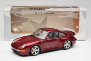 Porsche 911 993 Turbo Arena Vermelho Metálico UT Models 1:18 27811 Metal - imagem 8 de 8