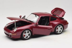 Porsche 911 993 Turbo Vermelho Anson 1:18 30320-W Metal - imagem 2 de 8