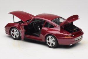 Porsche 911 993 Turbo Vermelho Anson 1:18 30320-W Metal - imagem 5 de 8