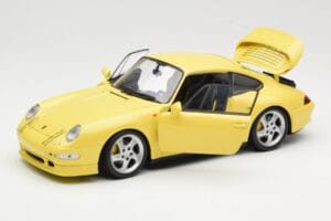 Porsche 911 993 Turbo S Amarelo UT Models 1:18 27836 Metal - imagem 2 de 8