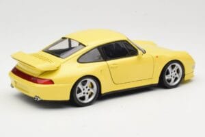 Porsche 911 993 Turbo S Amarelo UT Models 1:18 27836 Metal - imagem 3 de 8