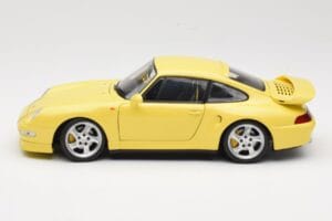 Porsche 911 993 Turbo S Amarelo UT Models 1:18 27836 Metal - imagem 4 de 8