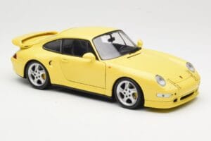 Porsche 911 993 Turbo S Amarelo UT Models 1:18 27836 Metal - imagem 6 de 8