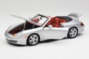 Porsche 911 996 Cabriolet Prateado Gate 1:18 1052 Metal - imagem 2 de 8