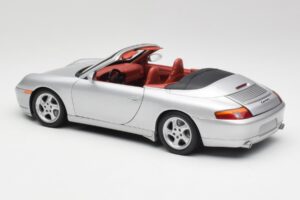 Porsche 911 996 Cabriolet Prateado Gate 1:18 1052 Metal - imagem 7 de 8