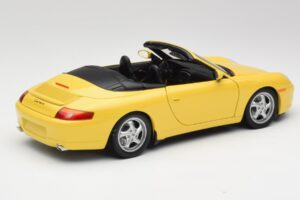 Porsche 911 996 Cabriolet Speed Amarelo UT Models 1:18 27906 Metal - imagem 3 de 8